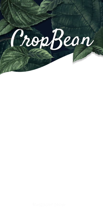 CropBean Register Screen